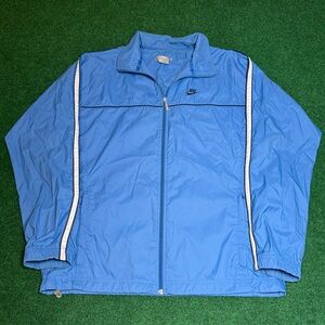 Y2K 90s Nike baby blue zip up windbreaker iconic simplistic jacket coat large